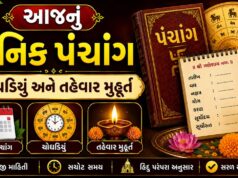 આજનું દૈનિક પંચાંગ, ચોઘડિયું અને તહેવાર મુહૂર્ત | Daily Panchang & Choghadiya (India & Worldwide)